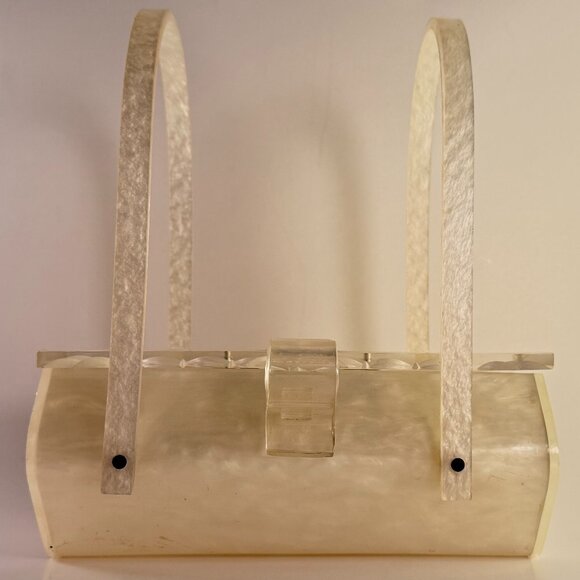 Unique Vintage Handbags - Vintage 1950's Lucite Box Purse